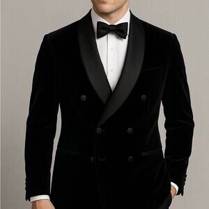 Knot Standard Velvet Blazer Jacket Holland & Sherry